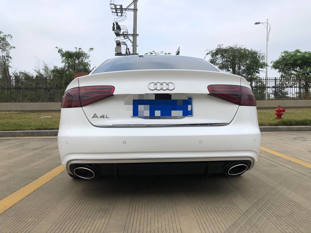 ABS 리어 립 스포일러 범퍼 디퓨저 자동차 액세서리, 아우디 A4 S4 B8 B8.5 B9 스포츠 버전 2009-2019, RS4 스타일