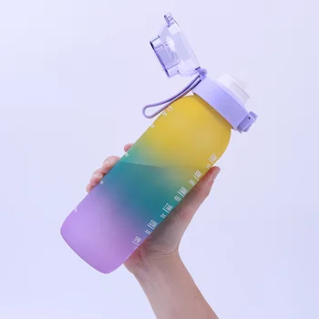 1000ML Fragrant Water Bottle Leak-Proof with 7 Rods Fruit Flavor Water Cup Large Capacity Scented Cup for Travel Climbing Hiking 3