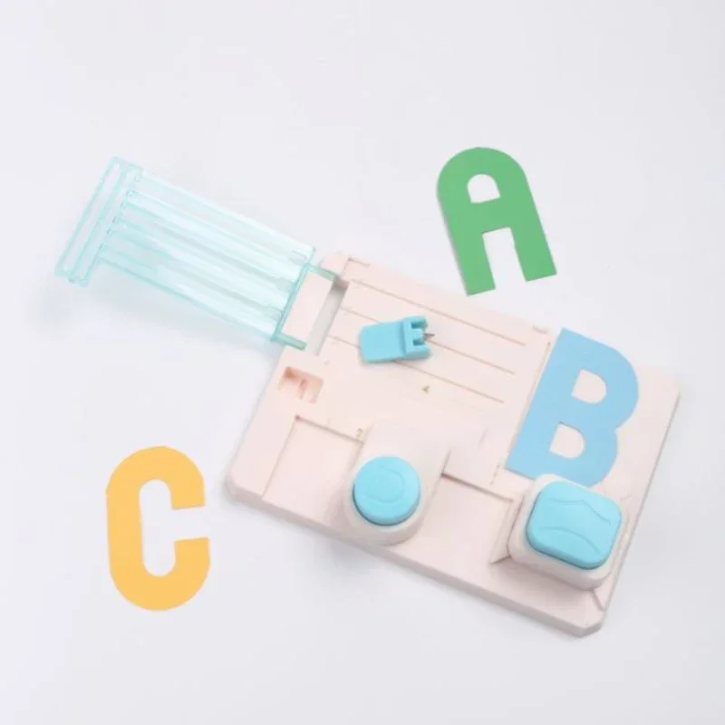 DIY Letter Embossing Machine Handmade Greeting Cards Manual Paper Press Letter Punch Educational Gifts Children