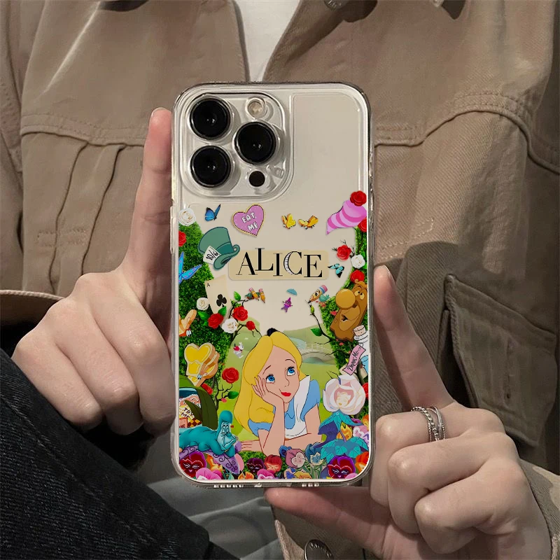アリス・イン・ワンダーランド iPhone 14 Proケース Alice in Wonderland Phone Case for iPhone 16 15 14 Plus 13