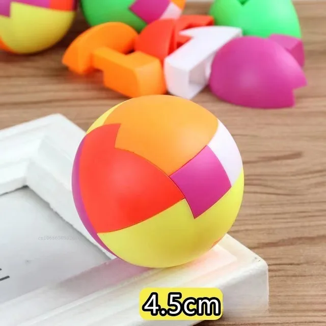 3D Puzzle Luban Lock Keychain Brain Teaser Game Magic Educational Toys Development Intellectual Toys for Kids Adult Antistress 4