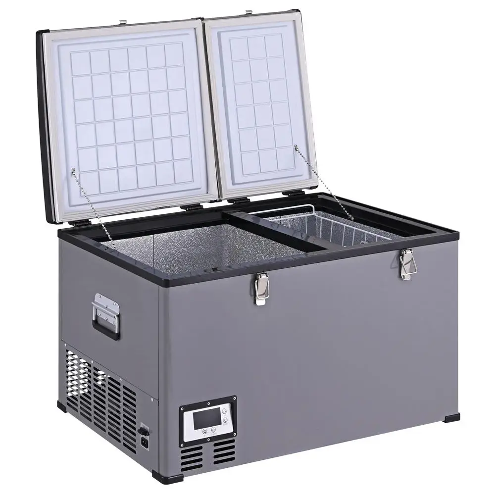 100L Camping Portable Bar Fridger Freezer 12V/24V/240V Portable Cooler Compact