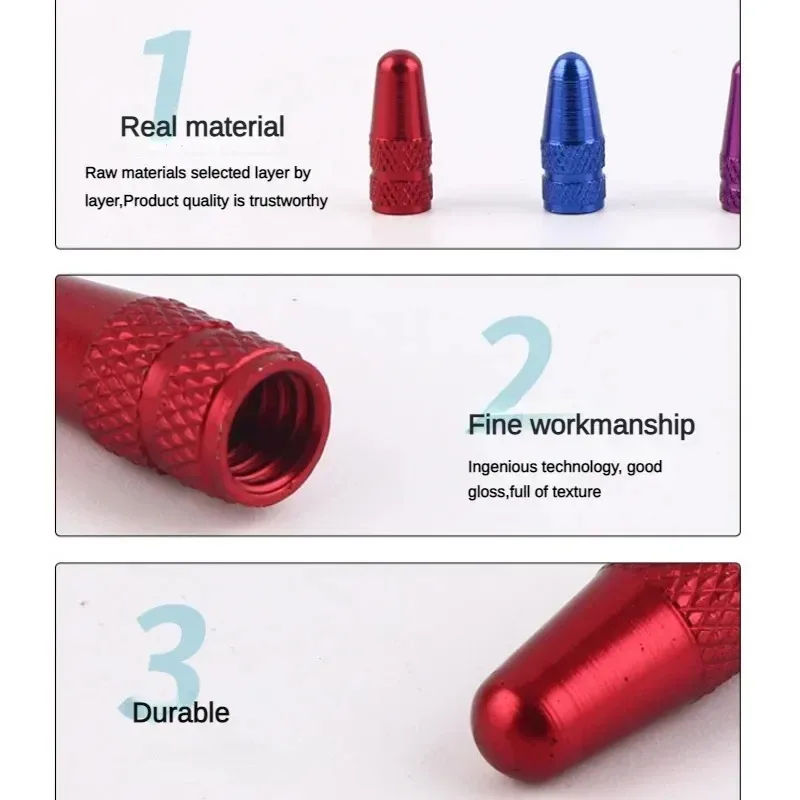 Bouchon De Valve De Vélo Presta, Bouchons De Valve Vélo, 6 Pièces
