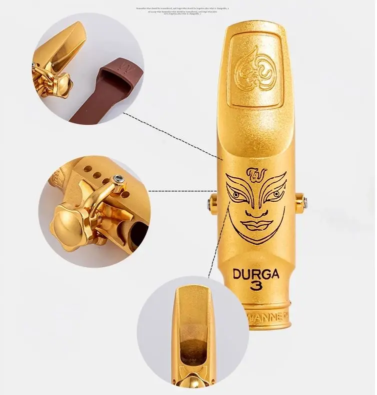 

High Quality Professional Tenor Soprano Alto Saxophone Metal Mouthpiece Gold Plating Sax Mouth Pieces Accessories Size 5 6 7 8