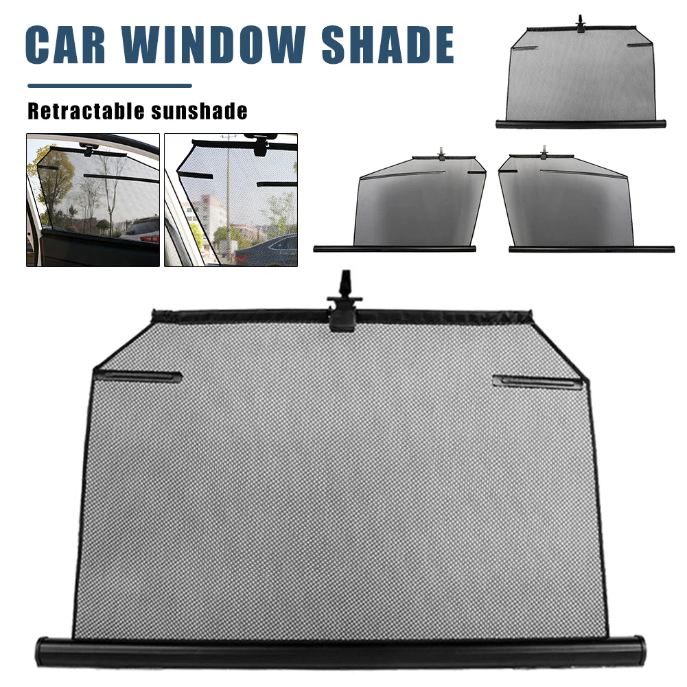 

Car Window Sunshade Retractable Auto Side Window Shade Sun Shade Cover Roller Shade Blind Curtain UV Sun Protection Accessories