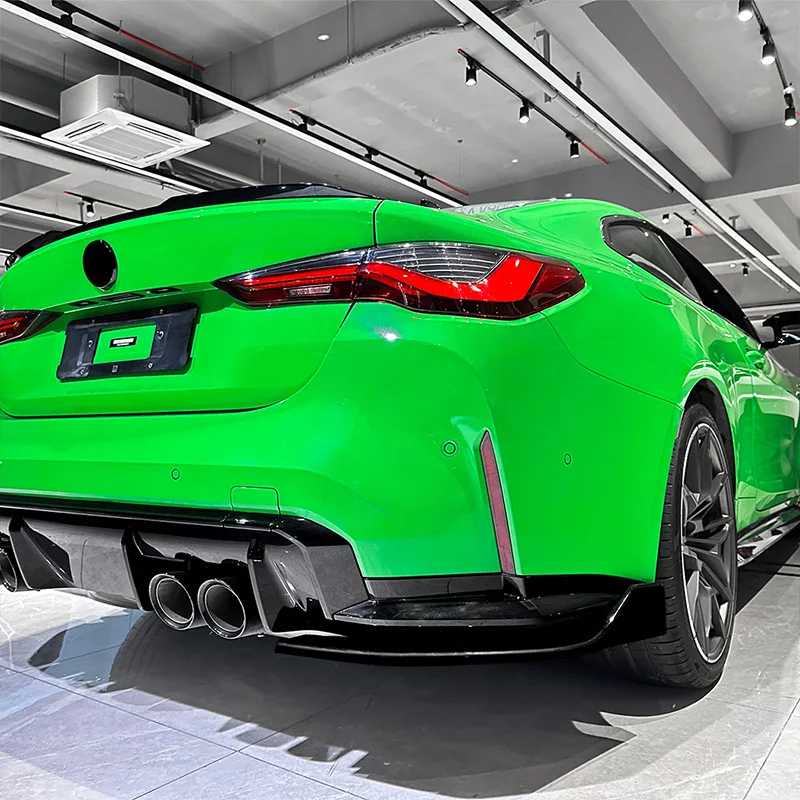 BMW M4 G82 G83 2021+용 자동차 리어 범퍼 립, 카나드 에어 나이프 립 스플리터, 하단 가드 프로텍터, 외부 장식 액세서리