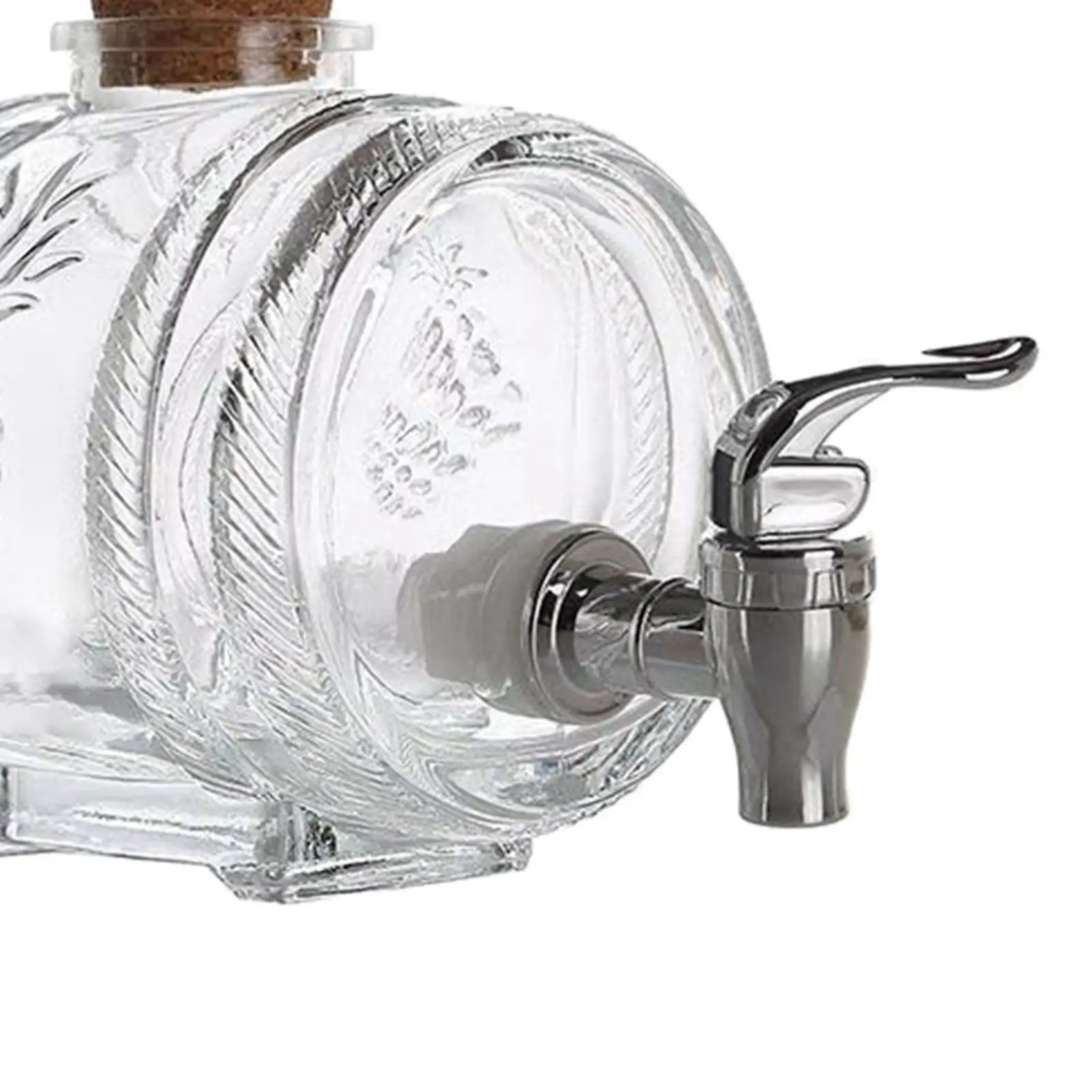 Glass Beverage Dispenser Jar Glassware Pitcher for Kombucha Wine Holeless Holeless