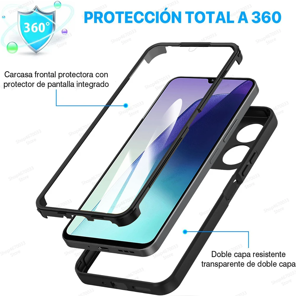 Shockproof 360° Full Body Silicone Bumper Case
