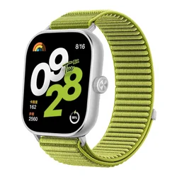 Nylon Loop Strap Bracelet Breathable Wristband - Miband 8pro 9pro (Field Green)