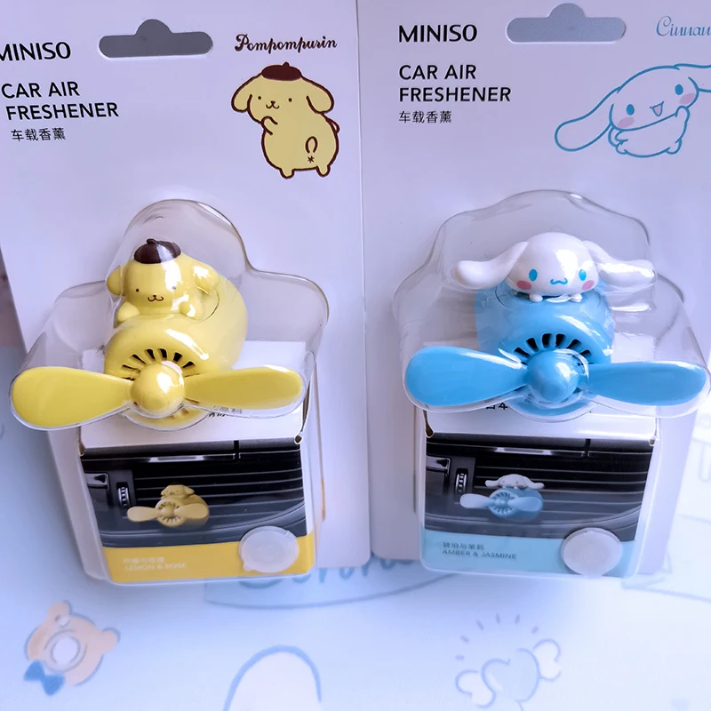 Sanrios аниме Kawaii Cinnamoroll автомобильный освежитель воздуха с зажимом для
