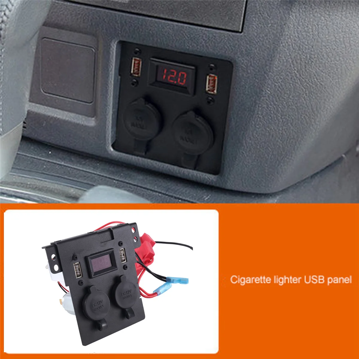

Car Cigarette Lighter QC3.0 Fast Charging Panel for Mitsubishi Pajero V97 V93 V87 Pajero USB Cigarette Lighter Panel