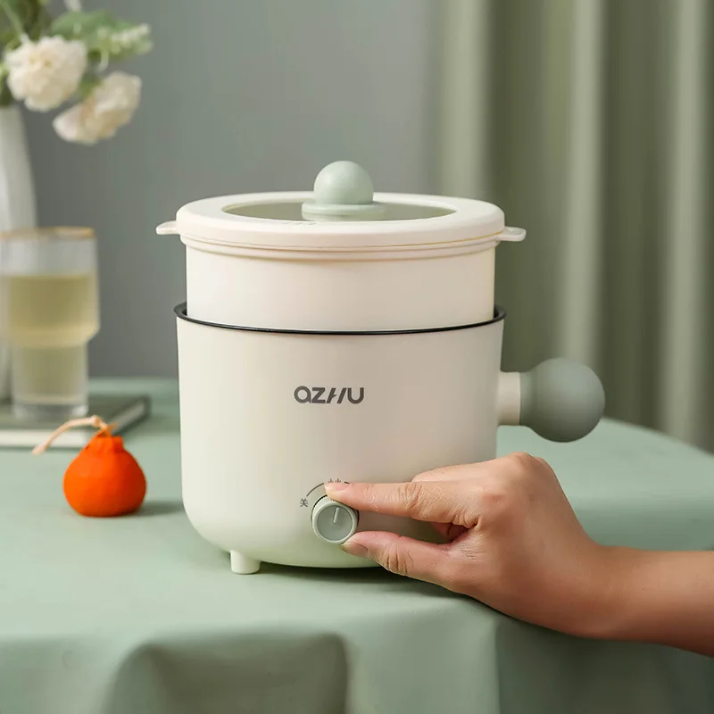 Portable Foldable Electric Pot Mini Baby Electric Rice Pot Multicooker Hotpot Stew Heating Pan Noodles Eggs Soup Porridge Steamer Rice Cookers