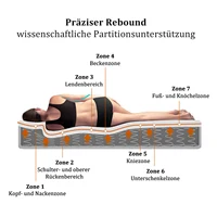 Anajqaqia 160x200x25 см Матрас с пружинным сердечником, 7-зонный матрас из холодной пены H3, сертифицирован 100% Oeko-Tex — изображение 5