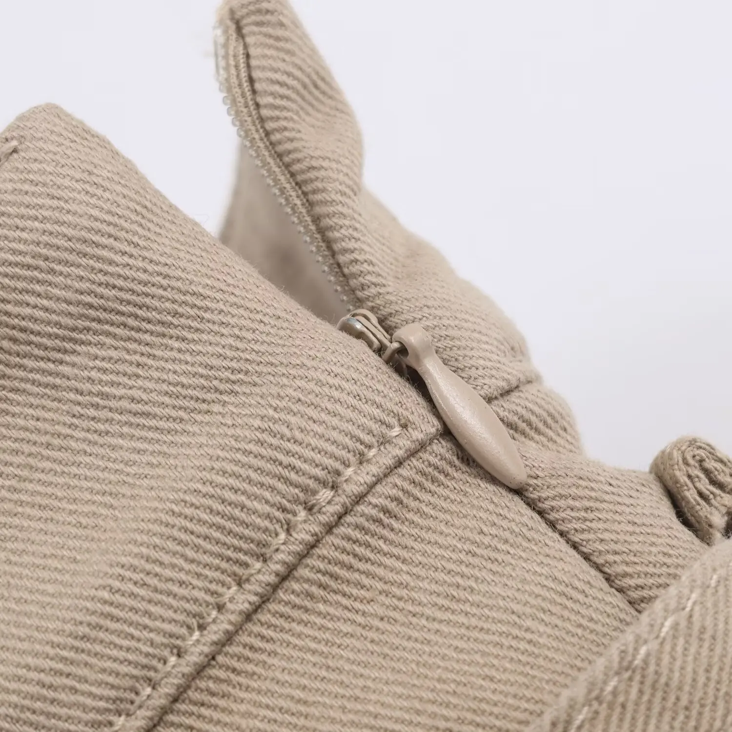 Women Khaki Half Skirt Workwear Style Chic High Waisted Half Skirt With Belt And Pockets Fashion Casual Lady High Street Skirts