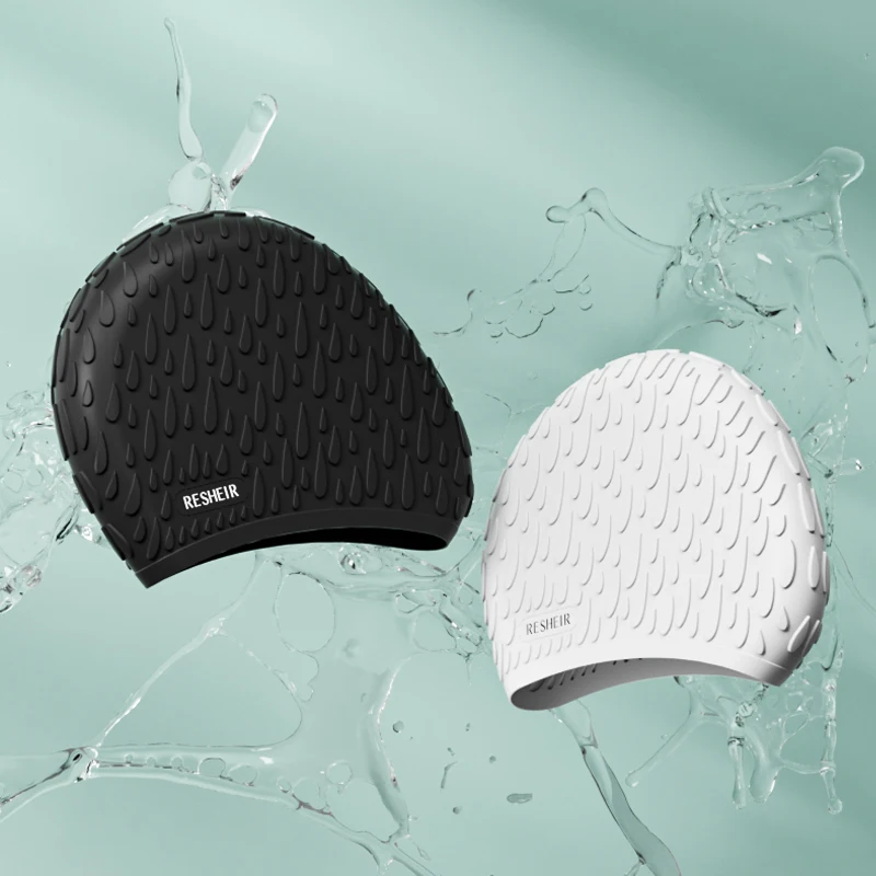 New Silicone Swimming Cap High Elastic Waterproof Swim Cap Anti-slip for Women and Men 3
