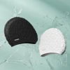 New Silicone Swimming Cap High Elastic Waterproof Swim Cap Anti-slip for Women and Men 3