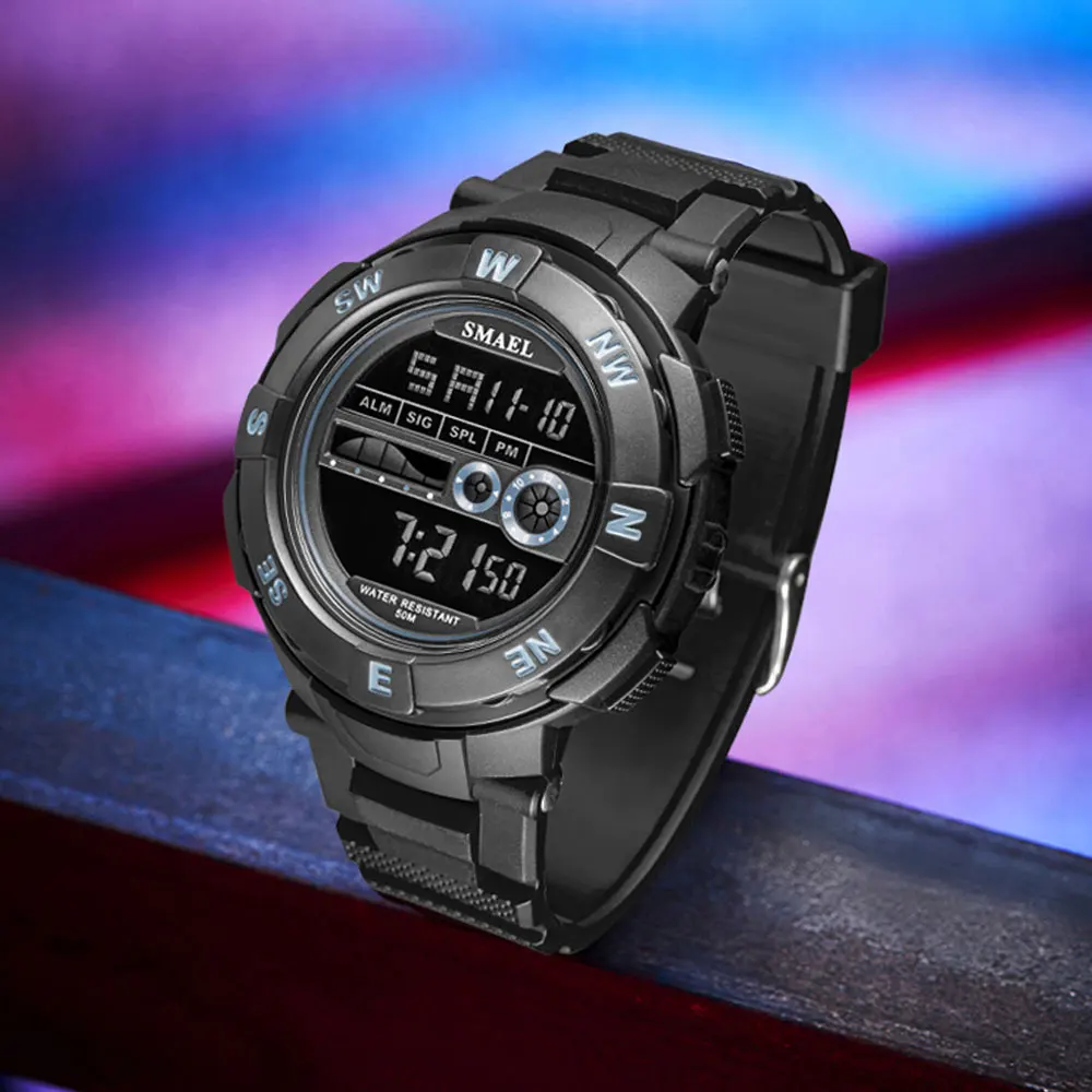 2024 New Digital Watch Men's Sports Casual Glow-in-the-dark Waterproof Student Electronic Watch Relogio Masculino Watch for Men