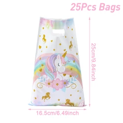 Colorful Unicorn Party Supplies for Kids' Celebrations and Events (25pcs bags 1)