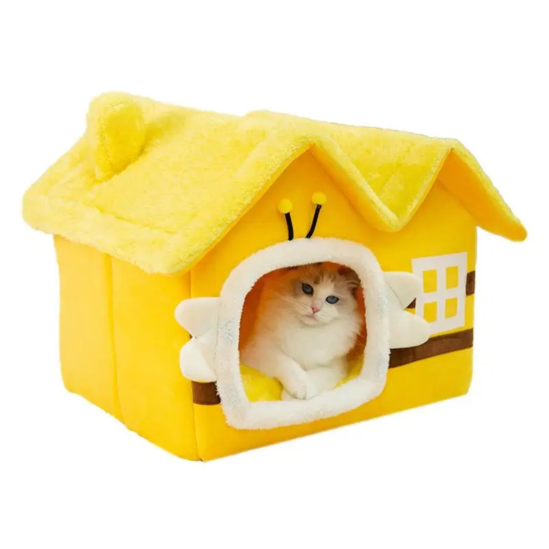 NewWarmDogCatBedCatsHouseCavePetKittenCushionBasketHideouts