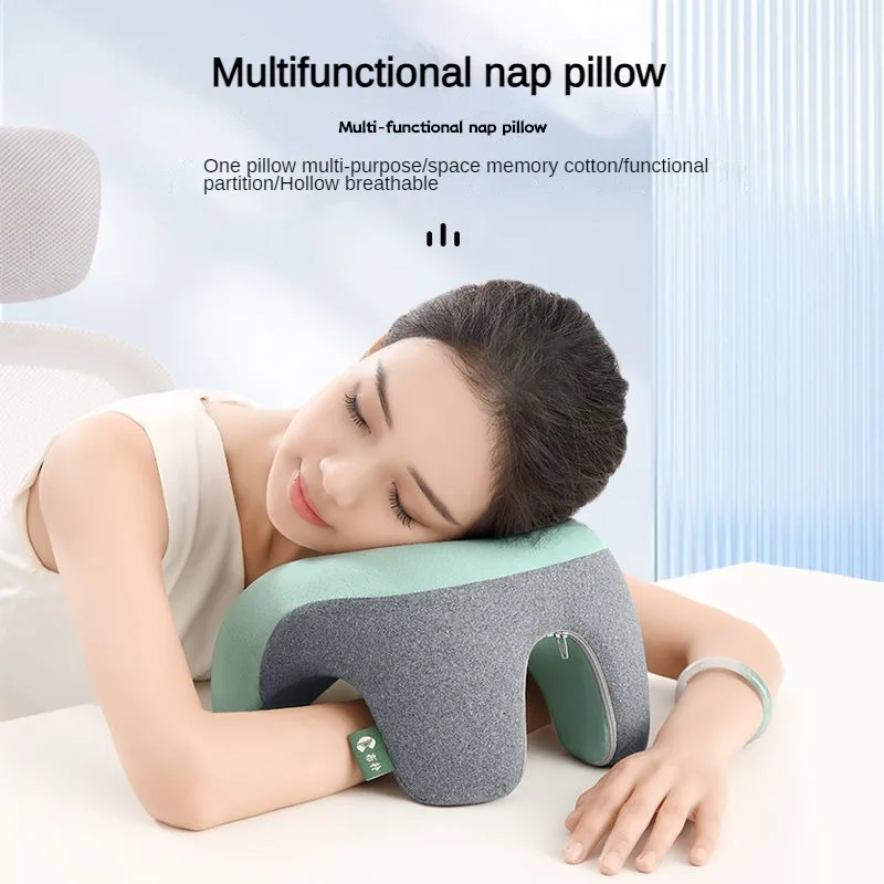 Memory Foam Nap Pillow For Travel Headrest Neck Support Cushions