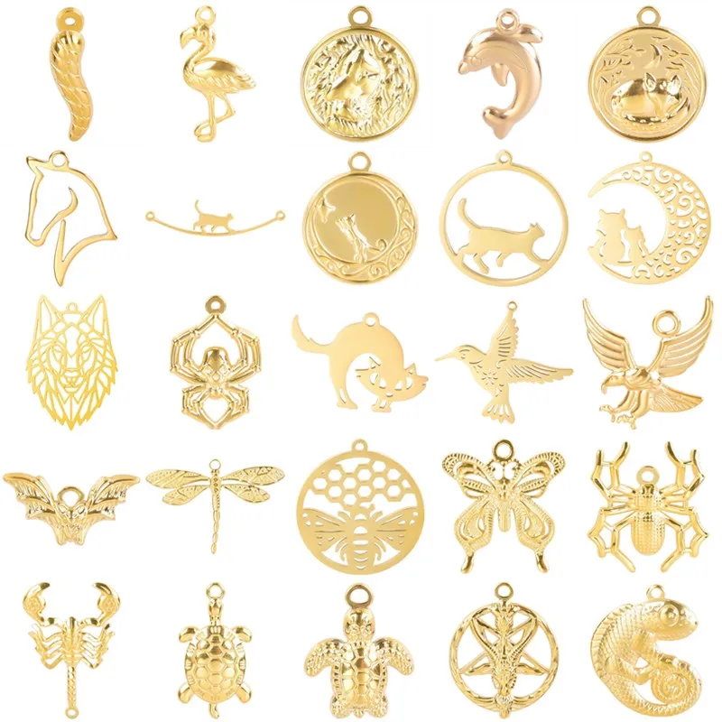 Ciondoli Tarocchi In Acciaio Inox - Kit 6 Stili Con Strass Per Creare Gioielli Fai Da Te - Foto 9