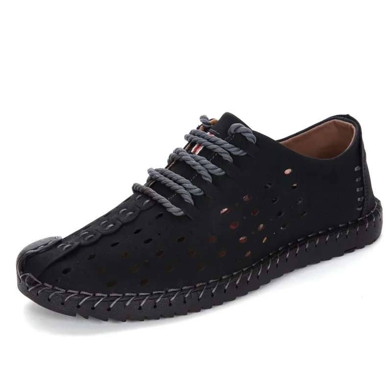 Cross Border Hollowed Popular Low-Top Boots Men's Shoes For Men Tenis Para Hombre Botas Hombre New Sneakers Zapatillas Hombre