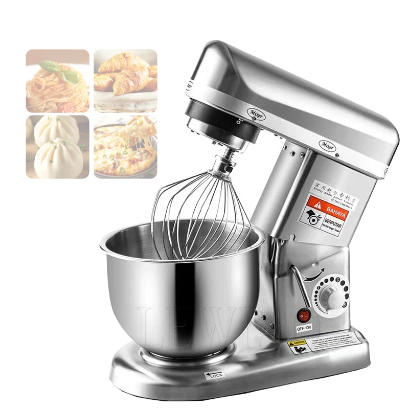 

Electric Dough Machine 5/7/10L Stainless Steel Commercial Cream Egg Whisk Mixer Processor Kitchen Food Stand Blender