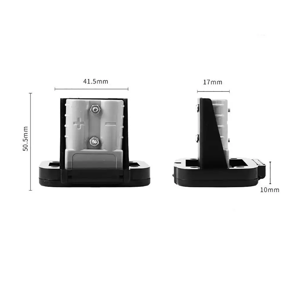 50A Battery Connector Fireproof Waterproof Plug Mount Panel Quick Disconnect Flush Mount Bracket for Anderson SB50 Series image 6