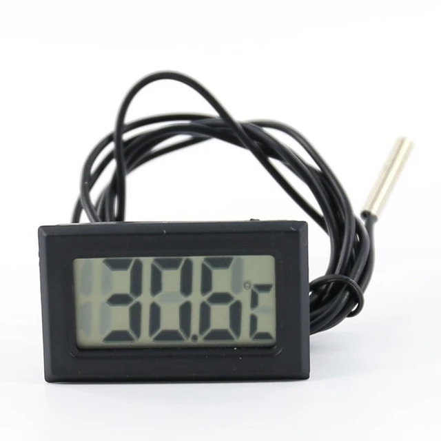 Thermomètre à sonde étanche pour Aquarium, sans batterie, affichage numérique  LCD, mesure de température pour Reptile - AliExpress