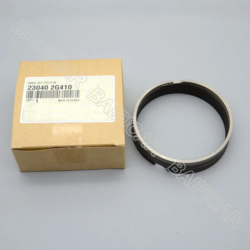 Genuine Piston Ring Set 23040-2G410 For Hyundai Genesis G70 19-21 Veloster 19-21 Santa Fe 17-20 Sonata 15-19 Kia