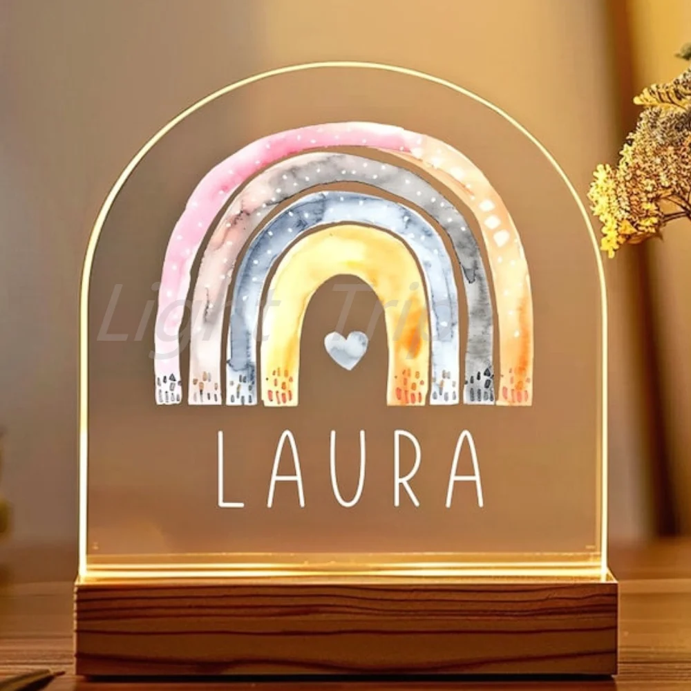 Personalized Night Light Customized Christmas Gift Gift for Birthday Girl Daughter Boy Him Baby Shower Dad Mom Her Boyfriend