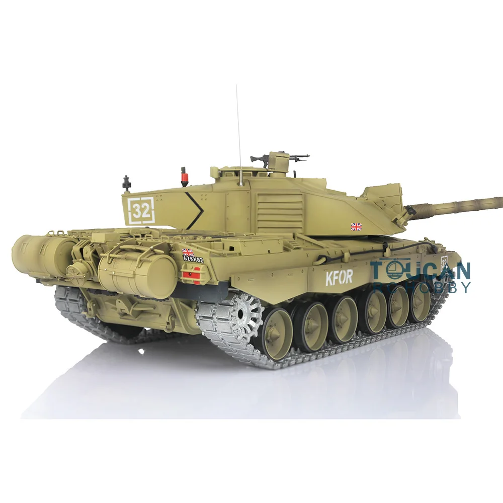 Henglong 1/16 7.0 Upgraded Challenger II RC Tank 3908 Metal Tracks W/ Rubbers 6