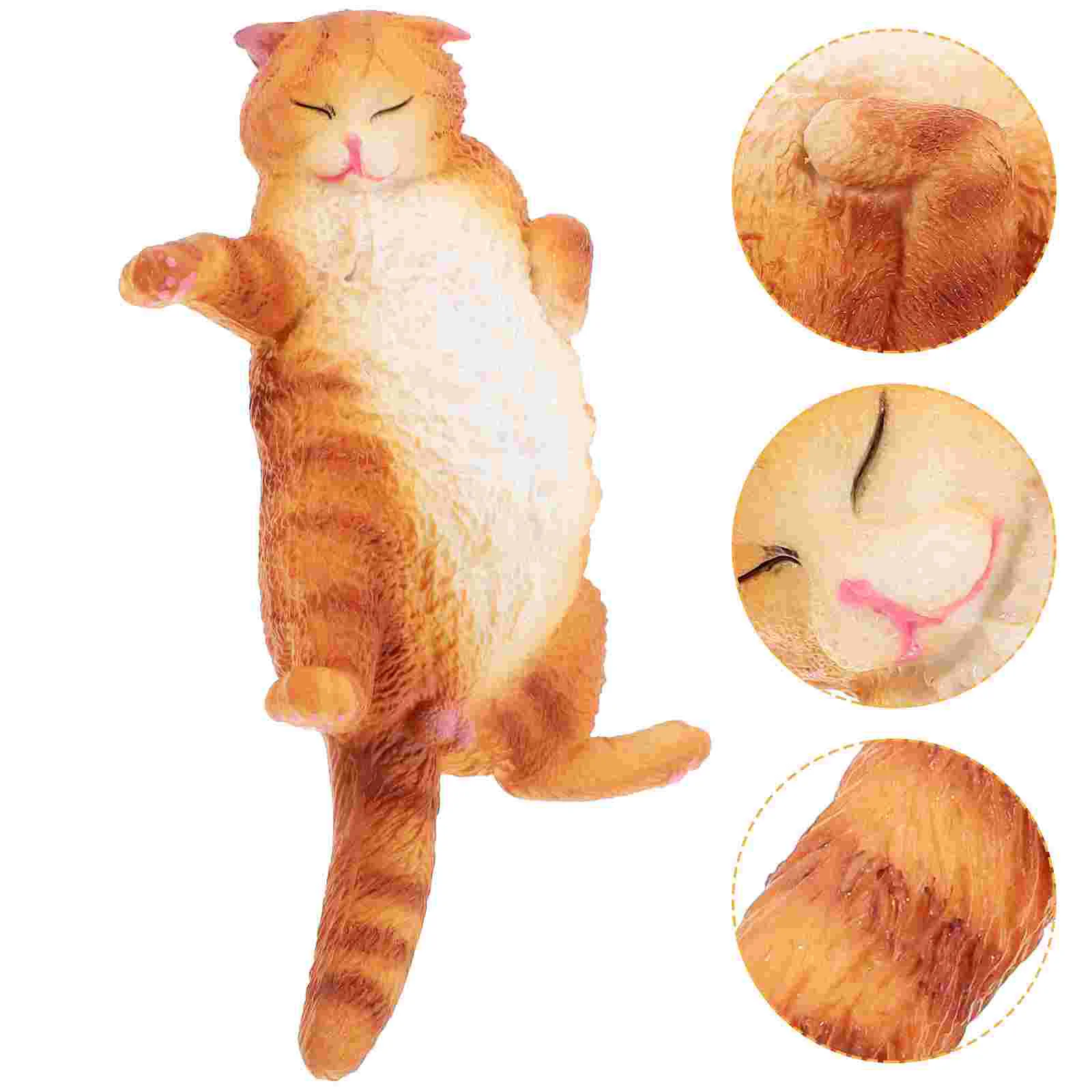 

Garden Cat Statue Lawn Decor Figurine Accessories Desktop Plastic Decorative Statues Decoration