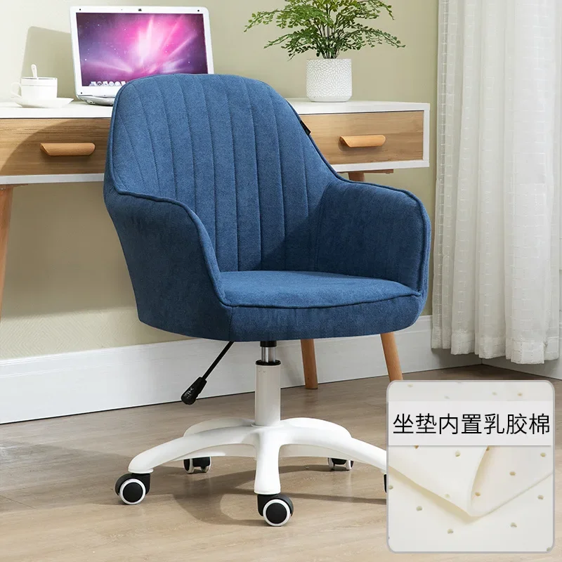 

2023 Year AOLIVIYA Nordic Computer Chair Fabric Desk Chair Swivel Chair Lift Office Home Soft Girl Chair with Wheel Armrest