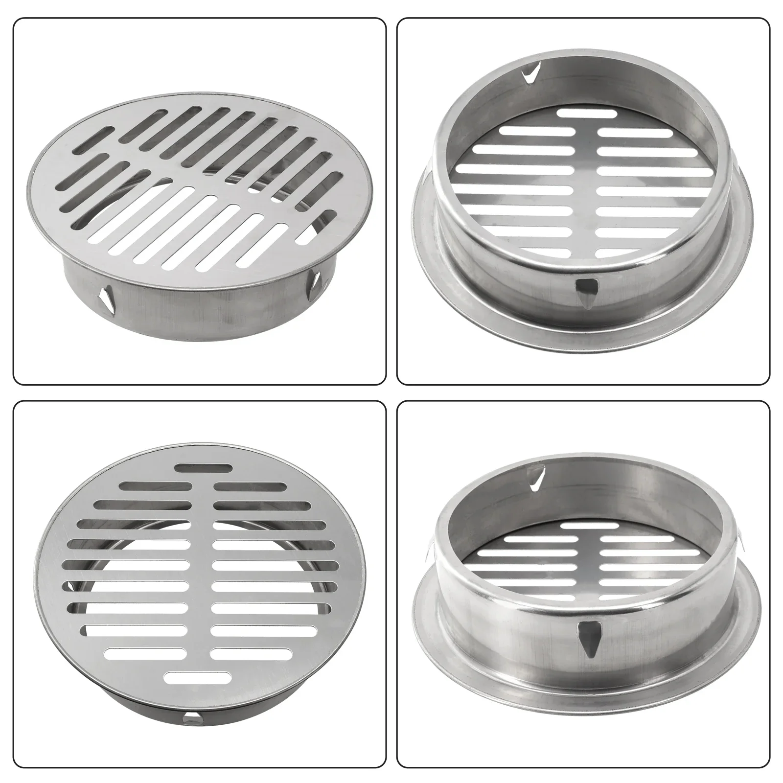 50-200MM Floor Drain Balcony Floor Drain Stainless Steel Large Displacement Drainage Outdoor Roof Anti-Blocking Strainer