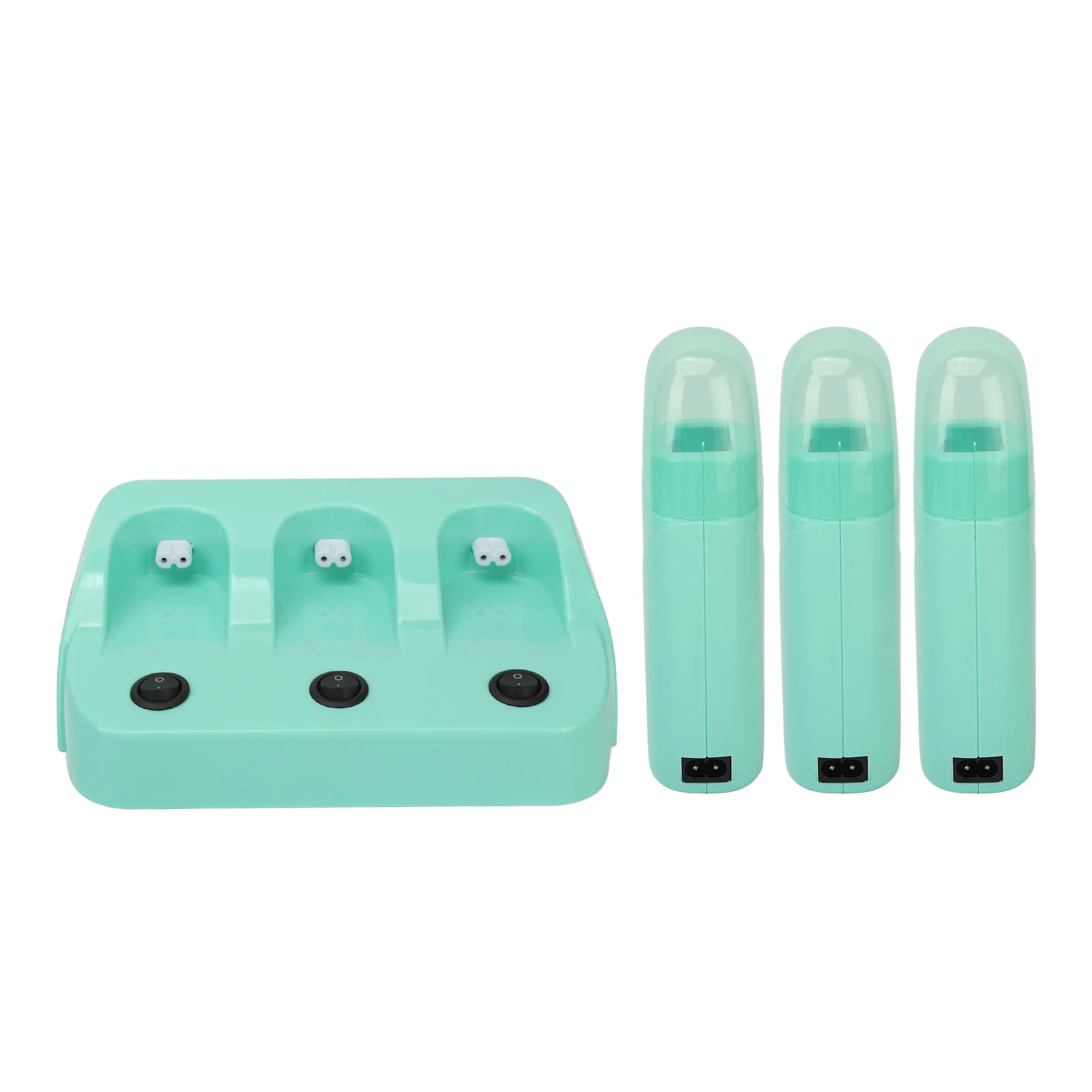 3pcs Roll On Depilatory Wax Warmer Men Women Home Electric Hair Removal Wax Warmer with Base for Armpit Legs m 3