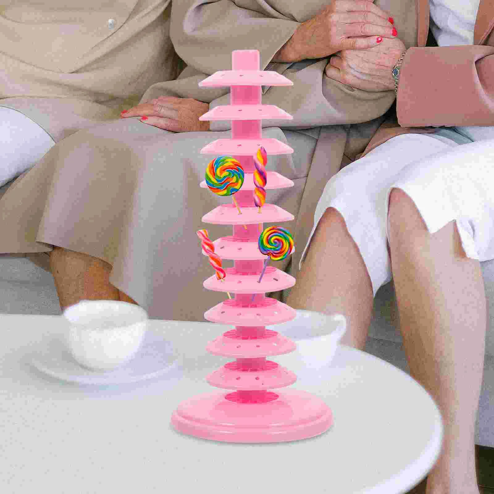 Lollipop Stand Cake Display Holder Tiered Rack Party Stands Dessert Decorative Sucker Drying Bracket Base Stick Candy Holders cake stand dessert stand lollipop rack