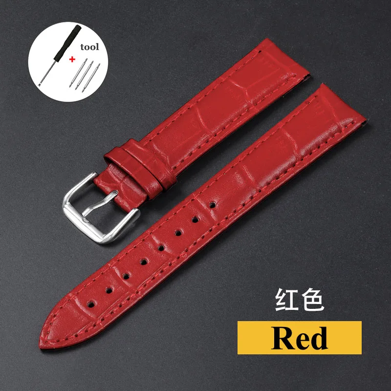Premium Cowhide Leather Universal Watch Strap for Men and Women - Multiple Sizes Available