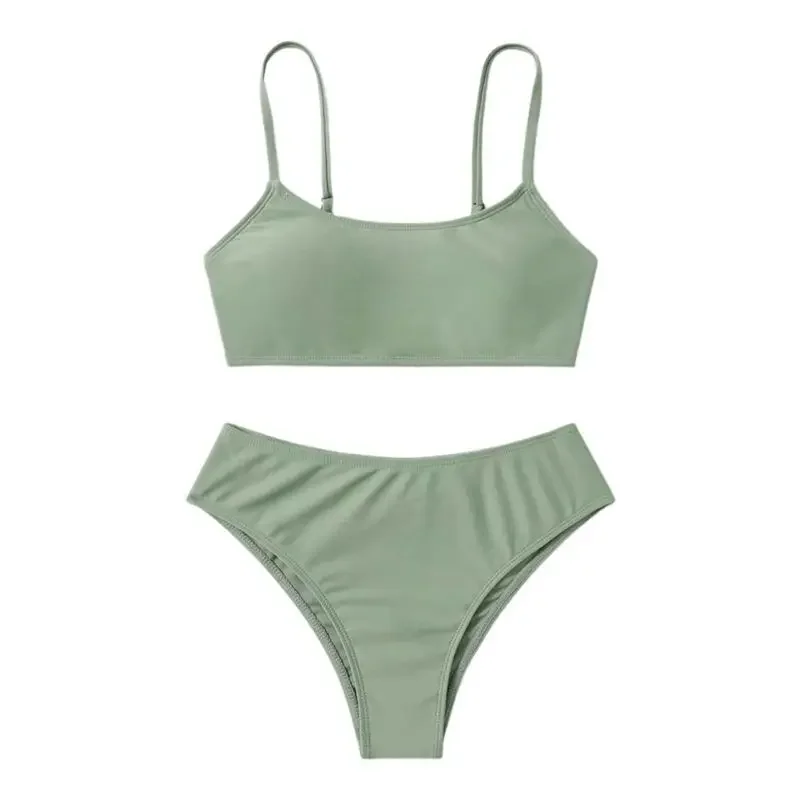 8-14 Years Teenager Bathing Suit Beachwear Children Girls Bikini Set t Kids Swimsuit Swimwear