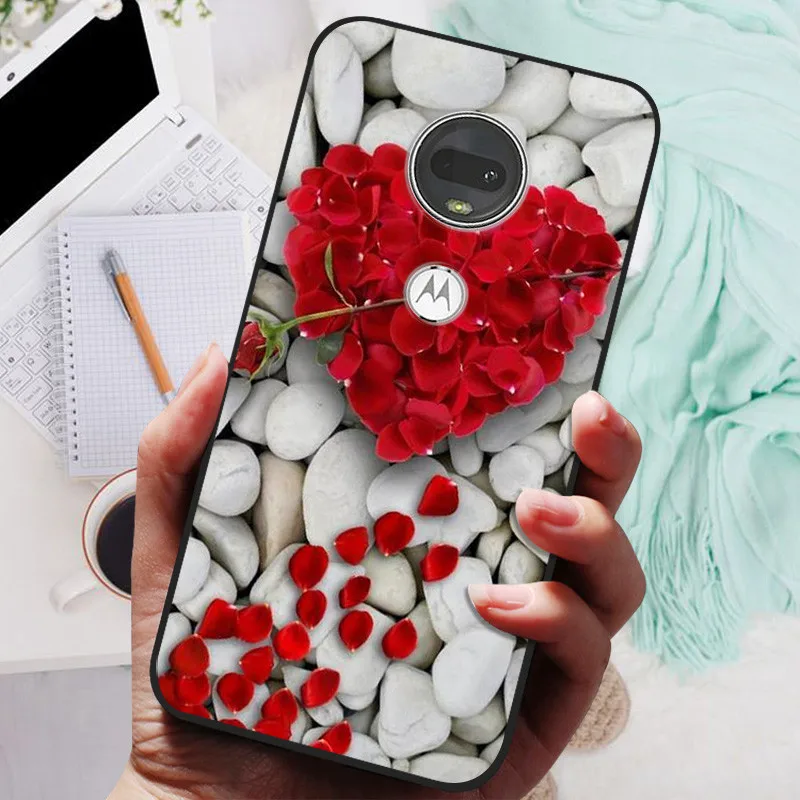 Stylish Soft TPU Protective Case - Fashionable Painted Cover for Motorola Moto G7 Series