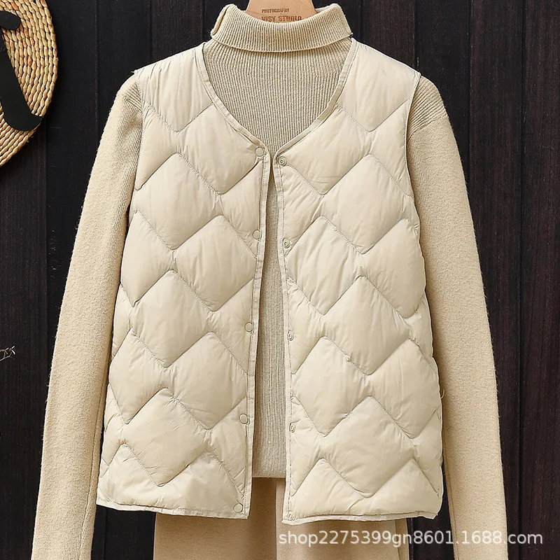 Women Autumn Warm Down Vest