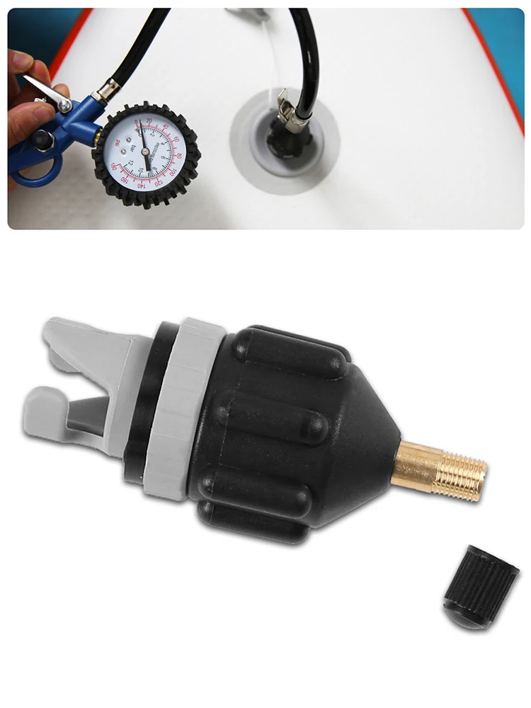 1pc Durable Air Valve Adaptor Wear-resistant Rowing Boat Air Valve Adaptor Nylon Kayak Inflatable Pump Adapter for SUP Board air pump adapter boat air valve adapter