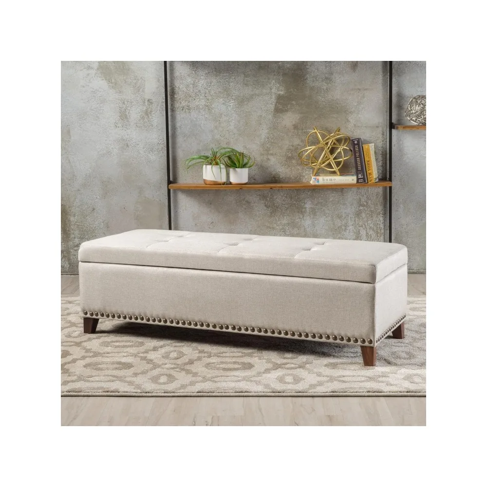 

Ottoman Foot Stool Beige Freight Free Hallway Living Room Furniture Home