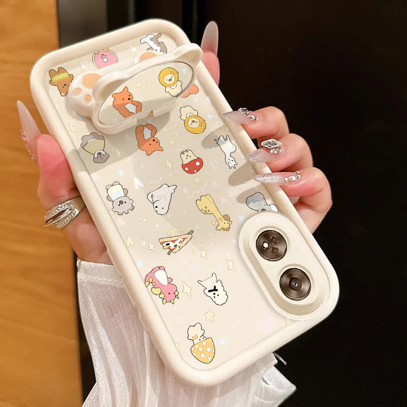 Graceful Animal Phone Case Set with Lanyard and Stand - 3 Piece Bundle