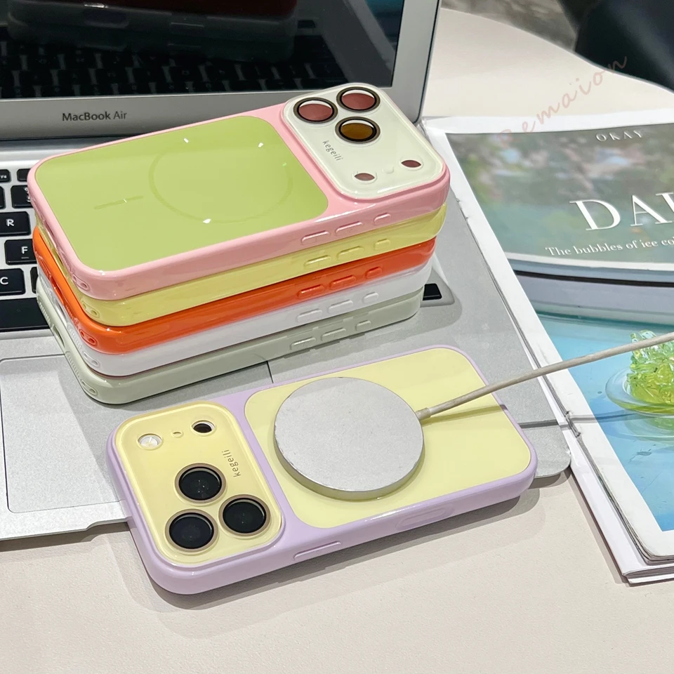 Magnetic Phone Case For Iphone 16 15 14 13 Pro Max Shockproof Cover_voghion.com
