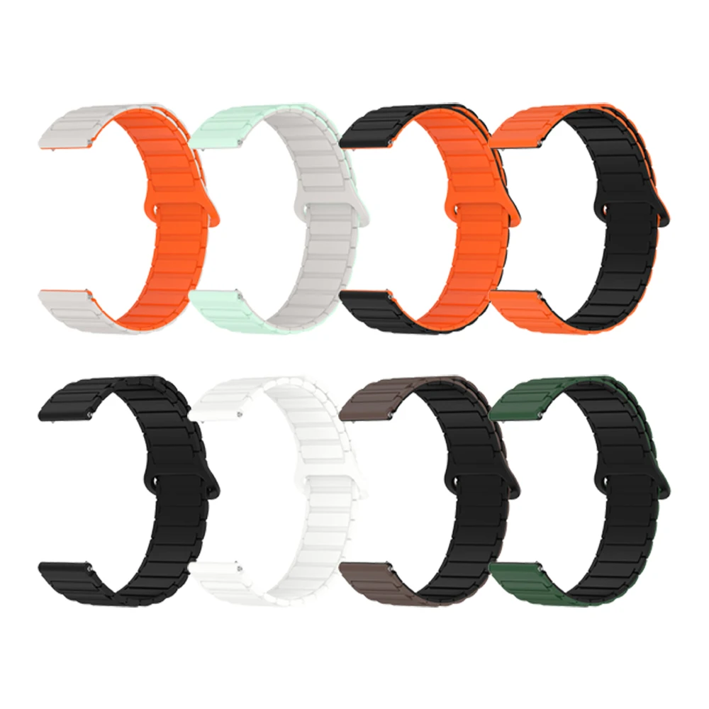 20/22mm Magnetisches Silikon-Schlaufenarmband für Garmin Venu2 sq 3 4 Forerunner 265 165 255 570 Sportarmbänder für Huami AMAZFIT BALANCE 2 – Detail 3