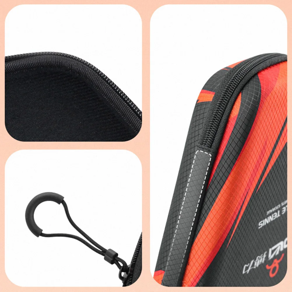 Premium Waterproof EVA Hard Shell Table Tennis Racket Storage Case