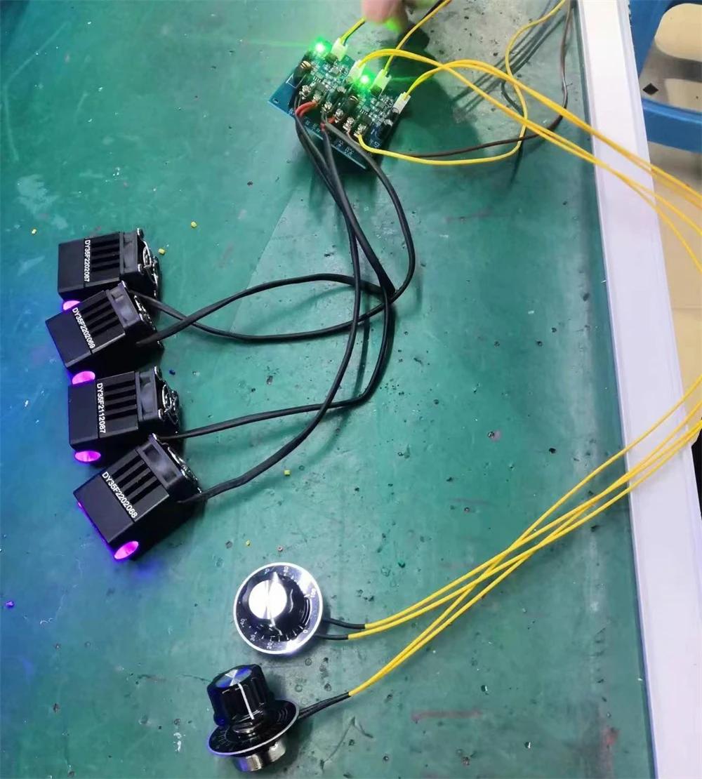 20W LED Ultraviolet Lamps 395nm Air Cooling UV Inkjet Curing Lamp 35*10mm UVLED Ink Curing Light