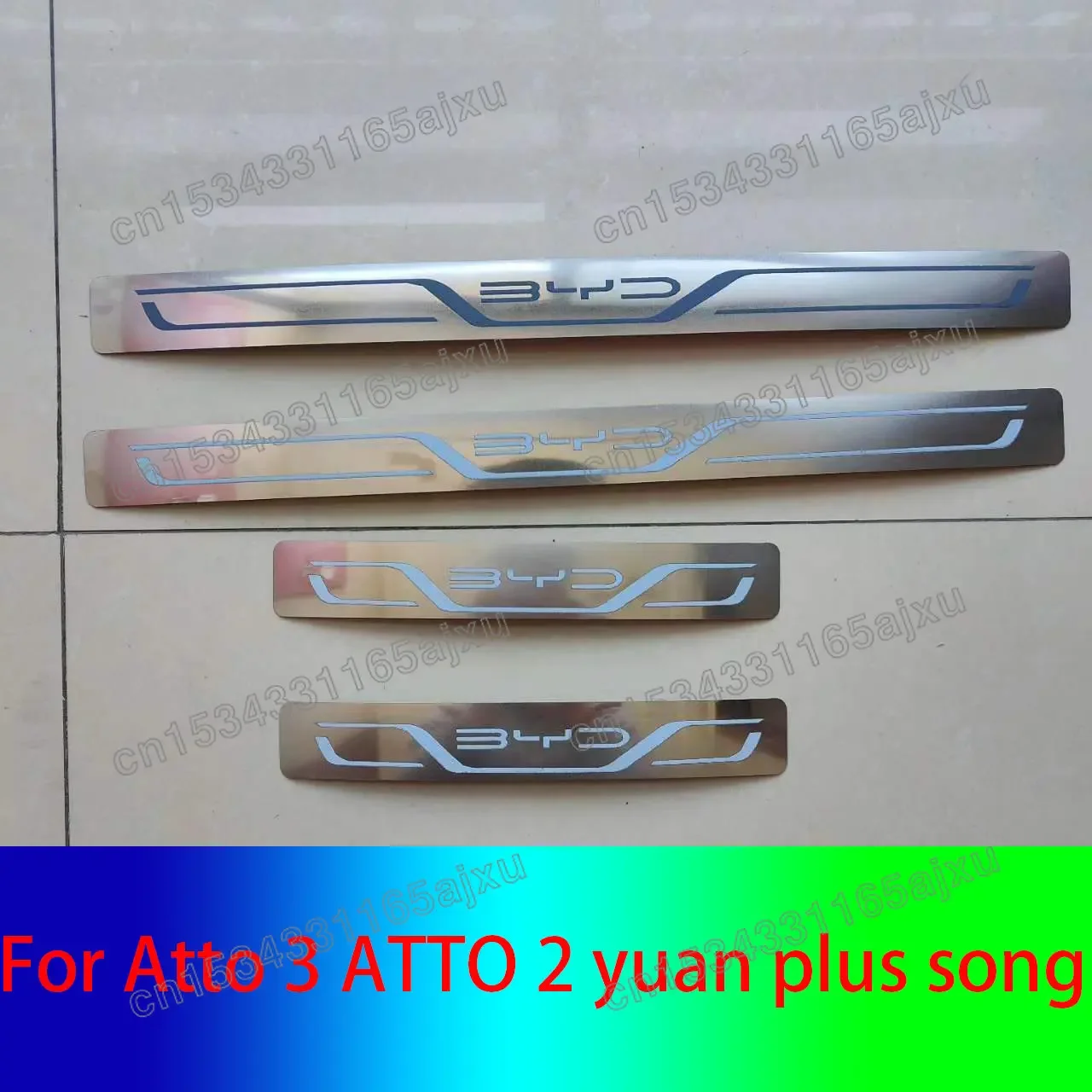 

Stainless Steel Door Sill Scuff Plate Protection Sticker Car Styling Accessories For Atto 3 ATTO 2 yuan plus song 2020 2021