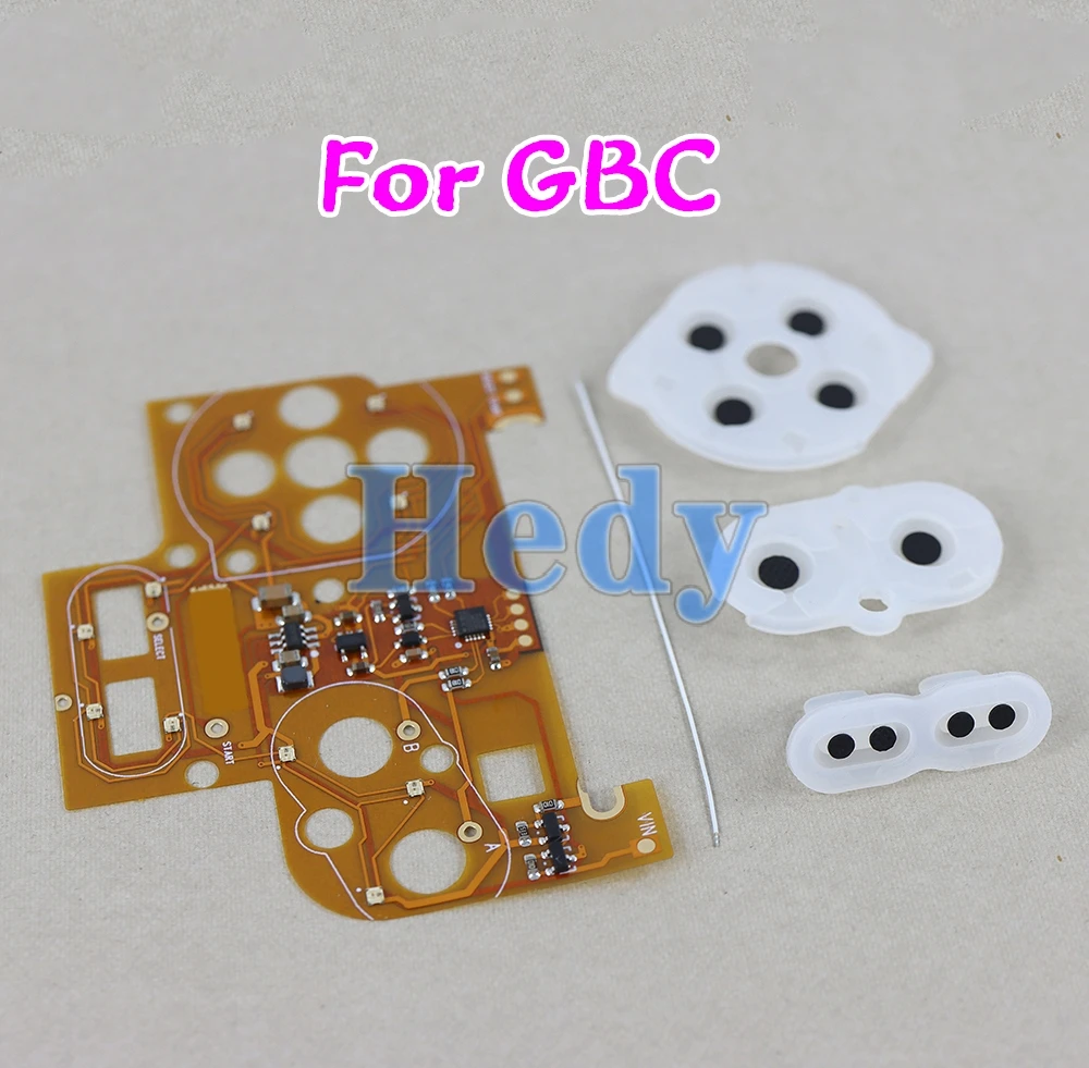 1Set Per Gbc Button Light Assembly Led Color Button Mot Kit Cavo Flessibile Per Game Boy Color